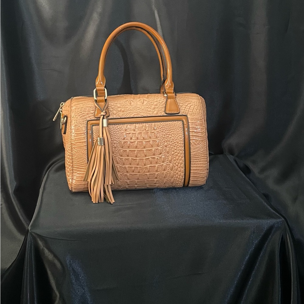 Faux Crocodile Handbag